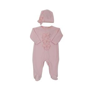 COPY - Velveteen pink romper